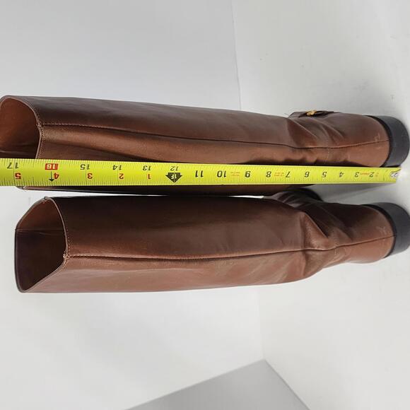 Etienne Aigner DERBY Leather Women Brown Boots Size 8M Made in Brazil - Picture 5 of 12